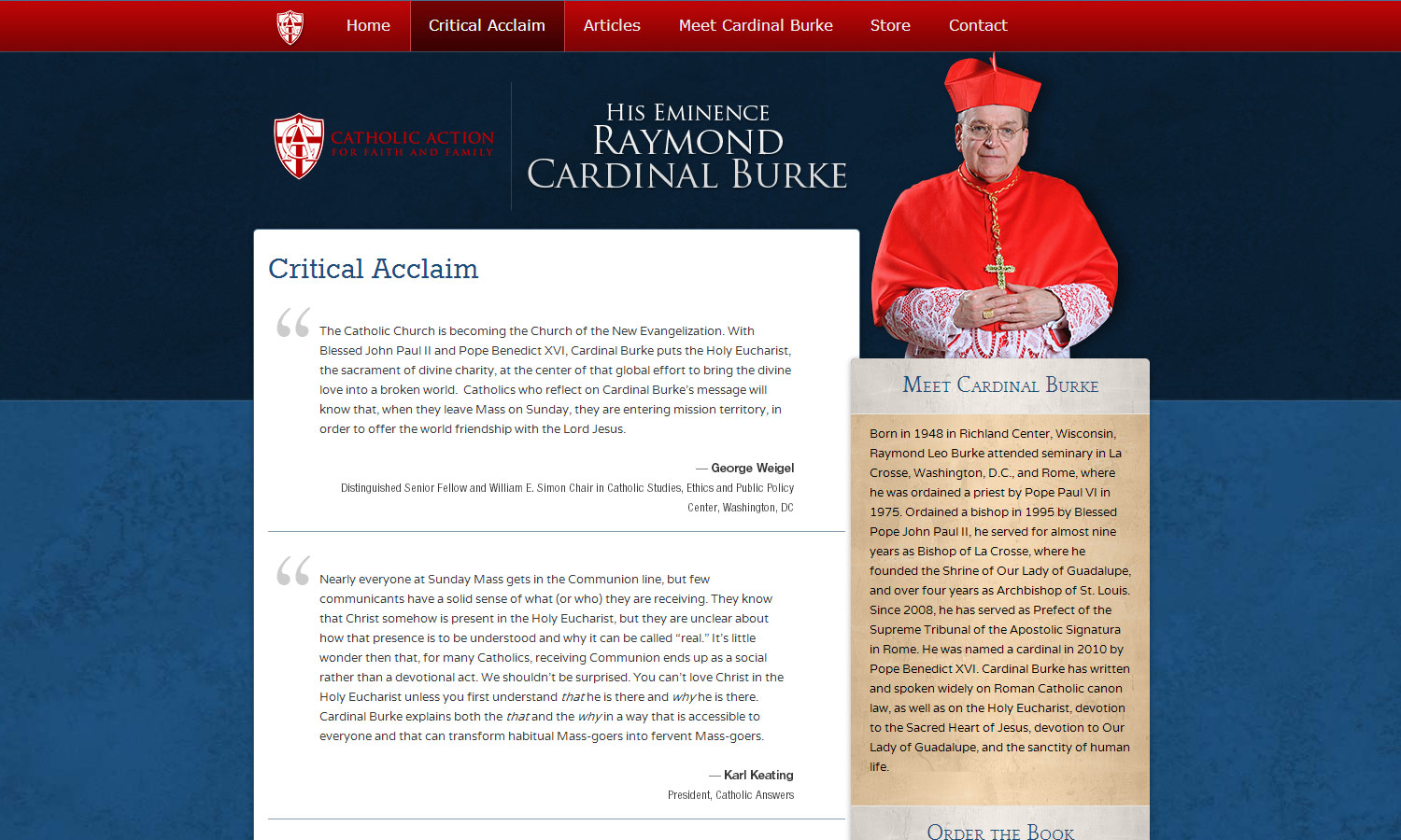 Cardinal Burke Bonaventure  and Graphic Design