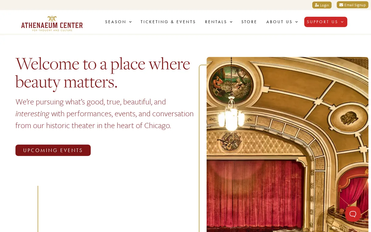 Athenaeum Center home page