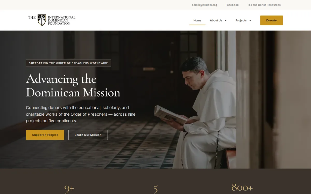 International Dominican Foundation home page