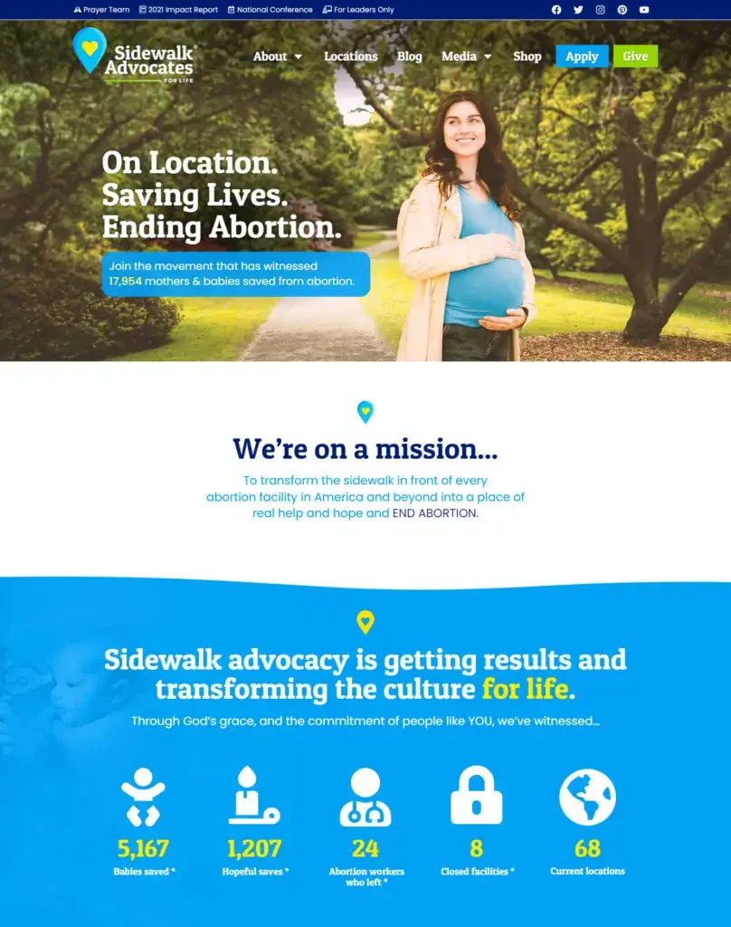 Sidewalk Advocates for Life · Website
