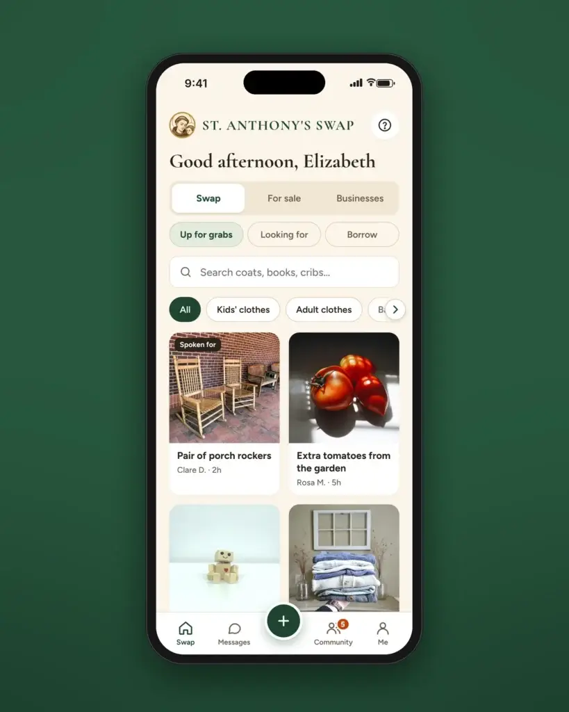 St. Anthony’s Swap App