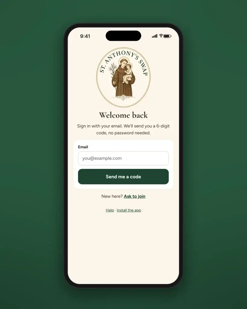 St. Anthony’s Swap App